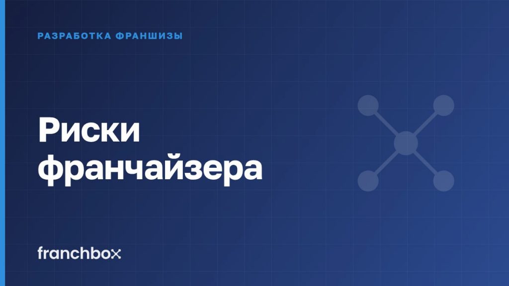 Риски франчайзера